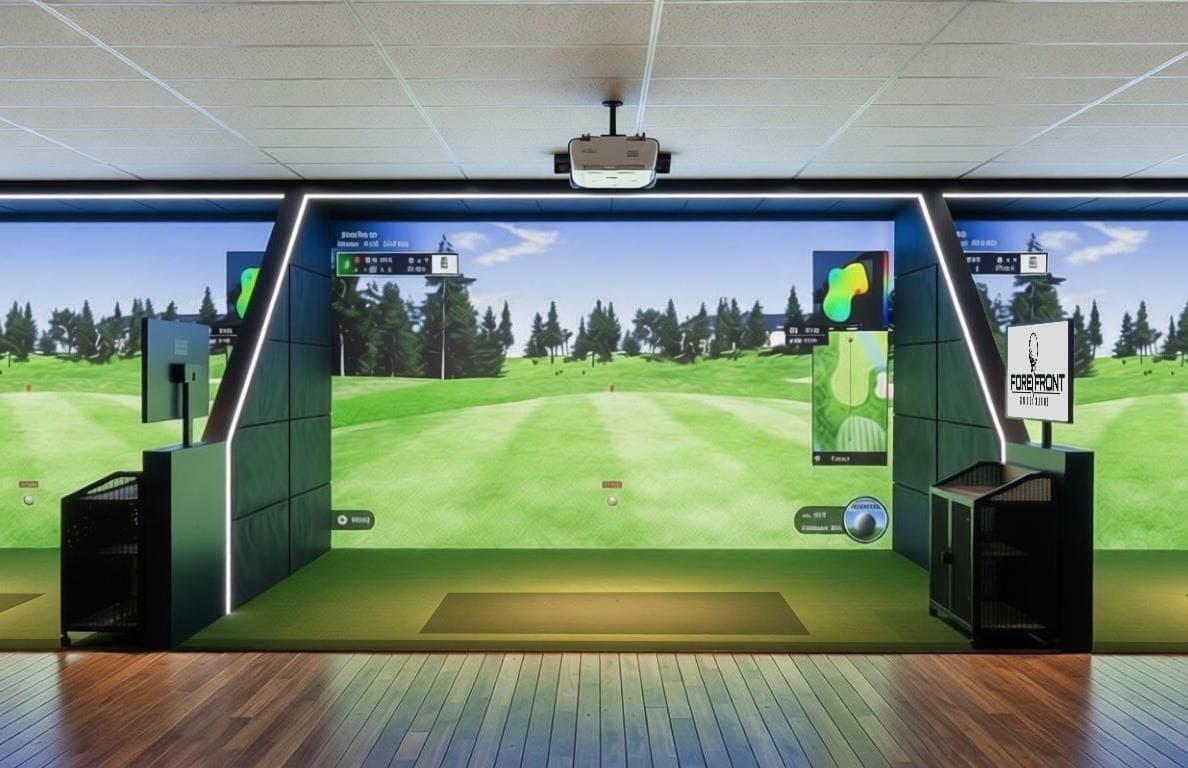 Simulator screen from the front